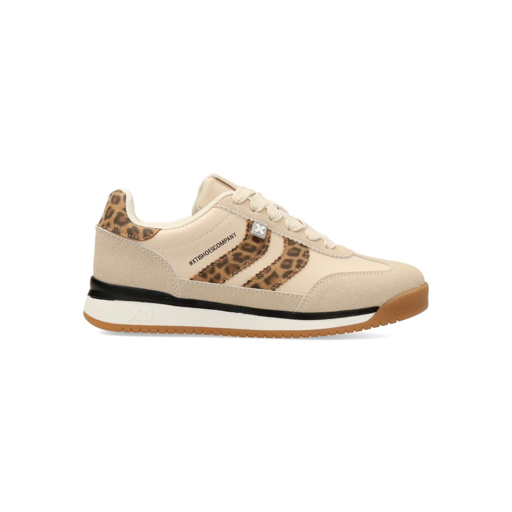 XTI Sneakers casual sport print leopardo