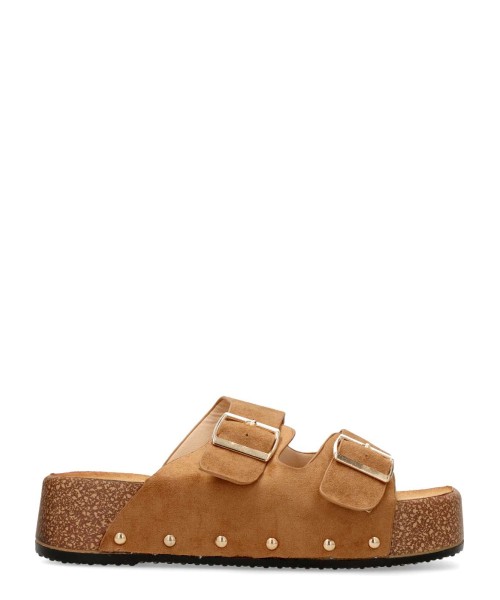 BUONAROTTI Sandalia bio plataforma confort tachas