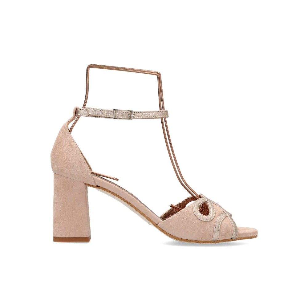 EZZIO Sandalia fiesta piel confort mujer