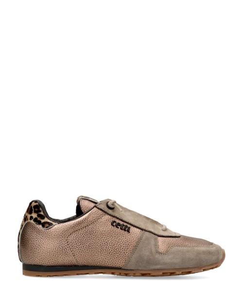 CETTI Sneakers deportiva casual metalizada