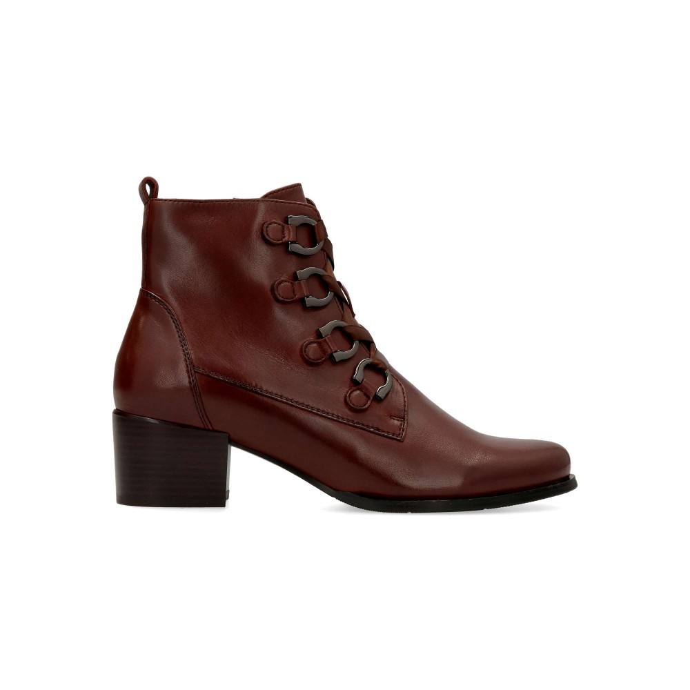 REGARDE LE CIEL Botines piel confort tacón ancho