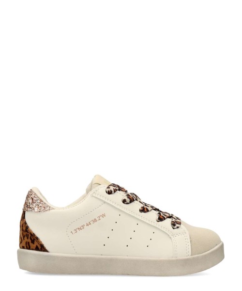 PEKES Zapatilla casual niña print leopardo