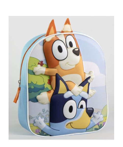 BLUEY Mochila colegial infantil 3D Bluey
