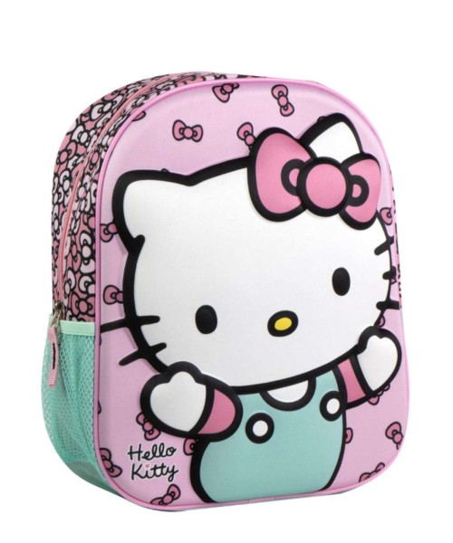 HELLO KITTY Mochila colegial infantil 3D Hello Kitty