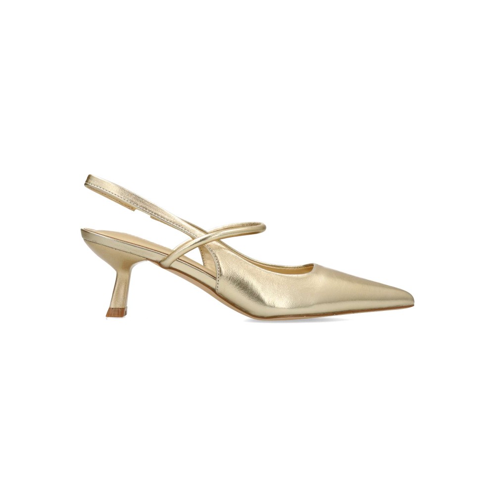 BUONAROTTI Zapato salón metalizado punta fina