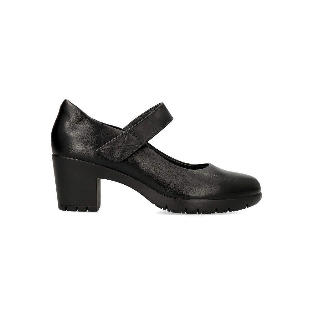 VVNN Zapato salón tacón ancho mujer