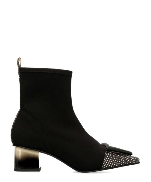 EZZIO Botín licra y piel confort mujer