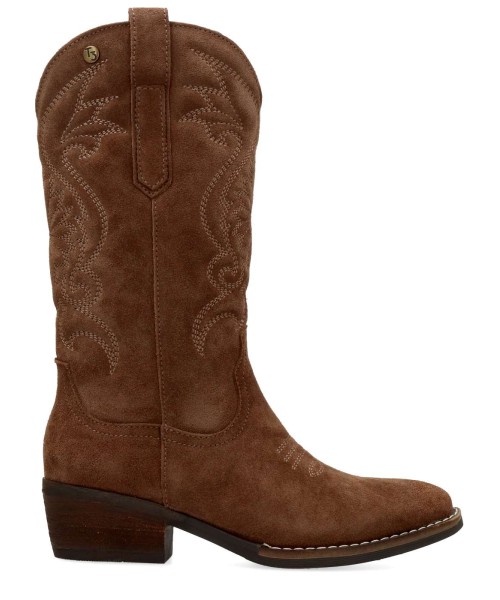 TOP3 Bota campera piel serraje mujer