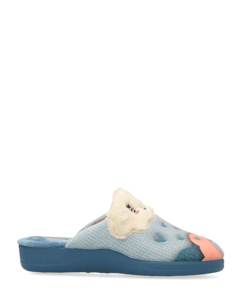 DEVALVERDE Zapatilla de casa confort mujer