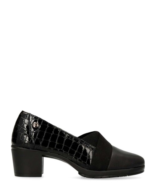 24 HRS Zapato salón piel confort elásticos