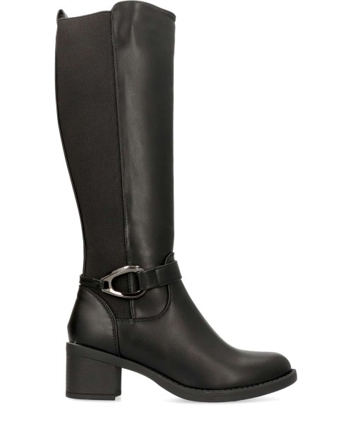 AMARPIES Bota caña alta confort elástico mujer