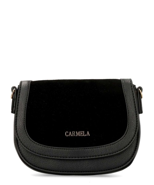 CARMELA Bolso bandolera piel serraje