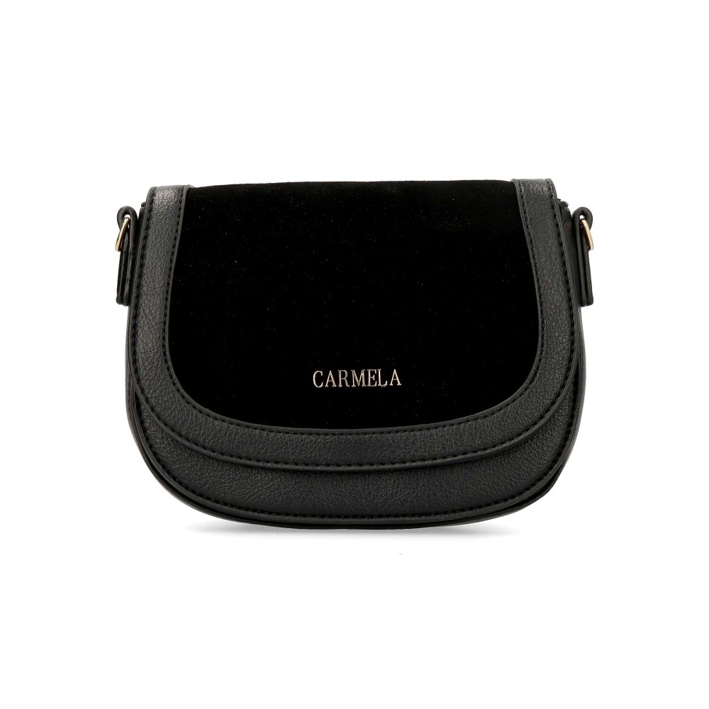 CARMELA Bolso bandolera piel serraje