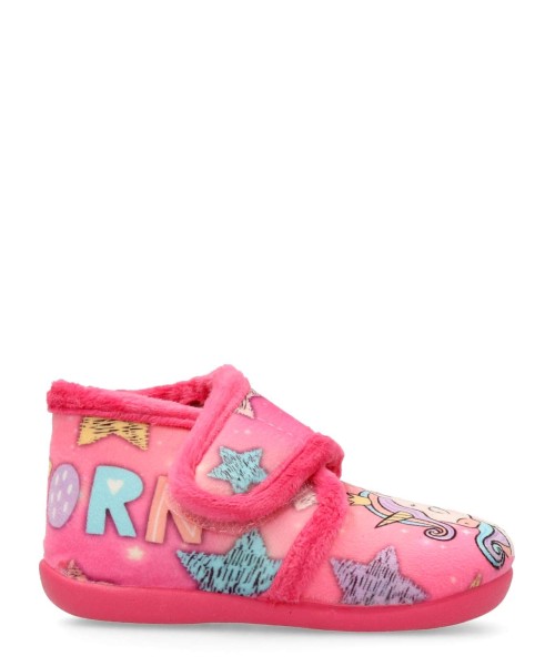 NATALIA Zapatilla de casa botita niña Unicornio