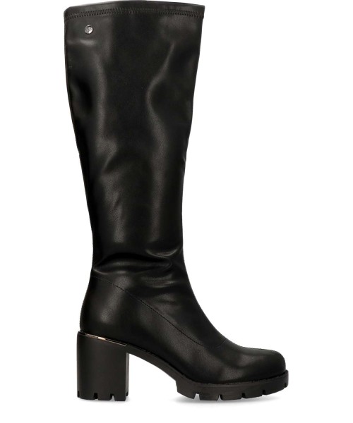 ISTERIA Bota alta napa elástica vegana