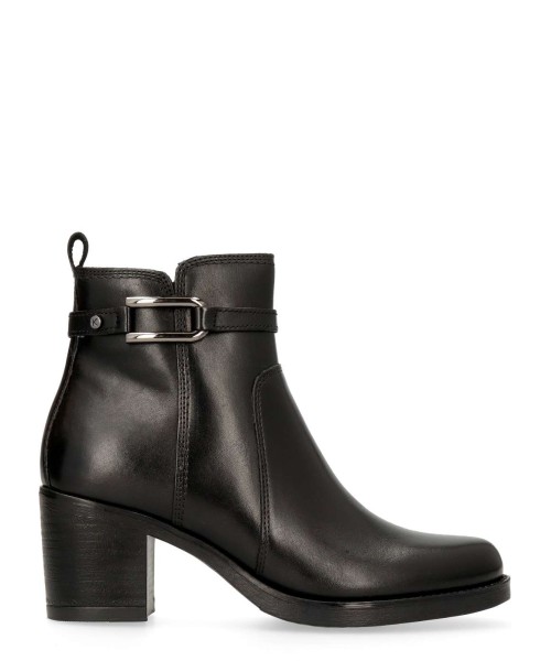 KEYS Botín piel confort tacón ancho