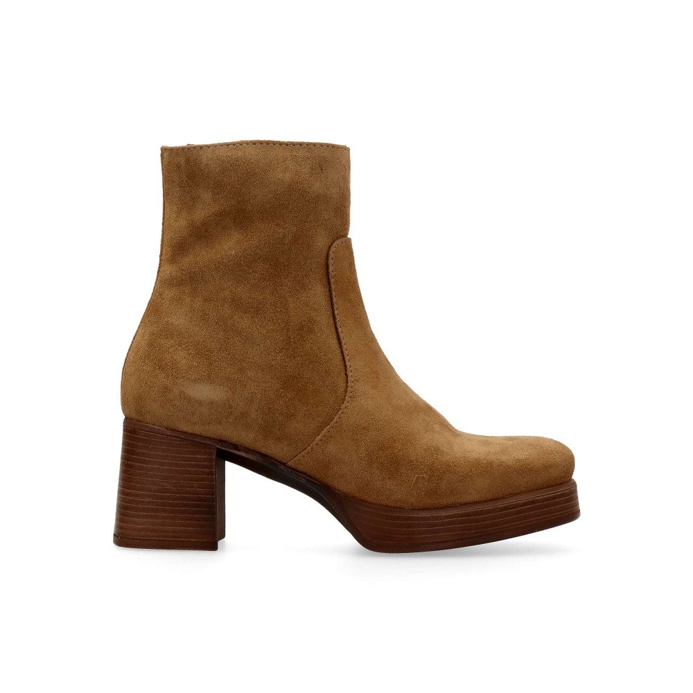 PATRICIA MILLER Botines piel serraje confort mujer