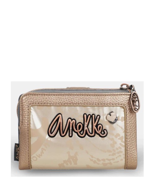 ANEKKE Billetera mediana flexible RFID Intentions