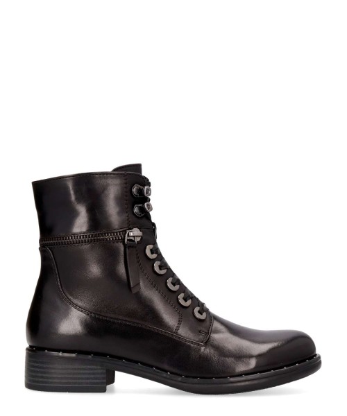 REGARDE LE CIEL Botín militar piel confort mujer