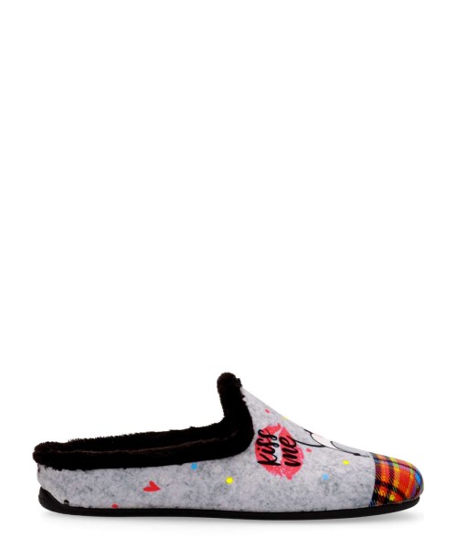 VANESSA Zapatilla de casa confort estampado