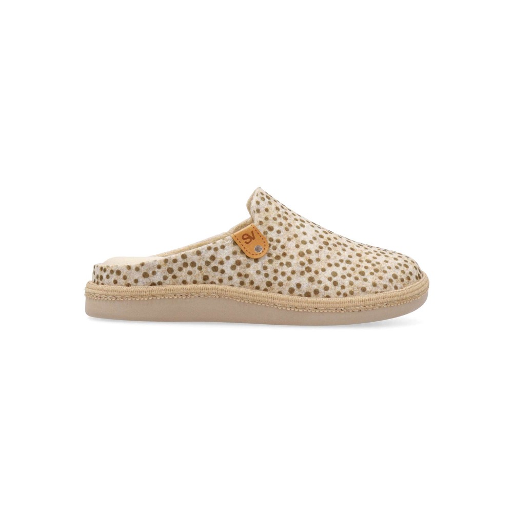 SALVI CONFORT Zapatilla de casa confort estampado gotas