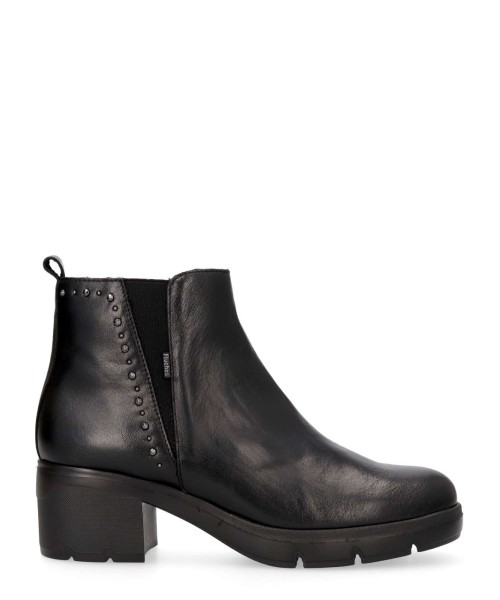 FLUCHOS Botín piel confort tacón ancho Fugaz