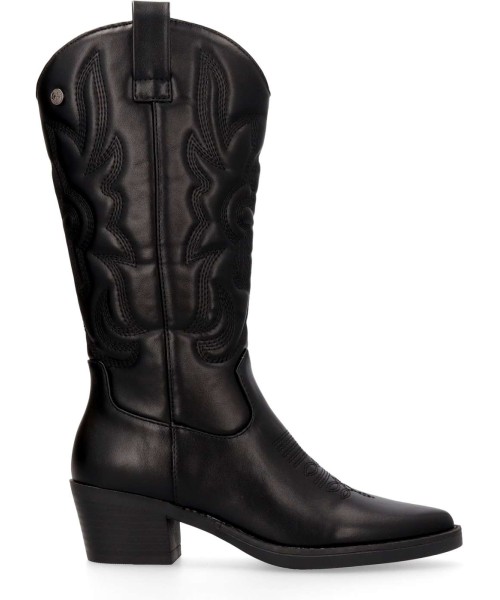 XTI Bota cowboy vegana caña bordada