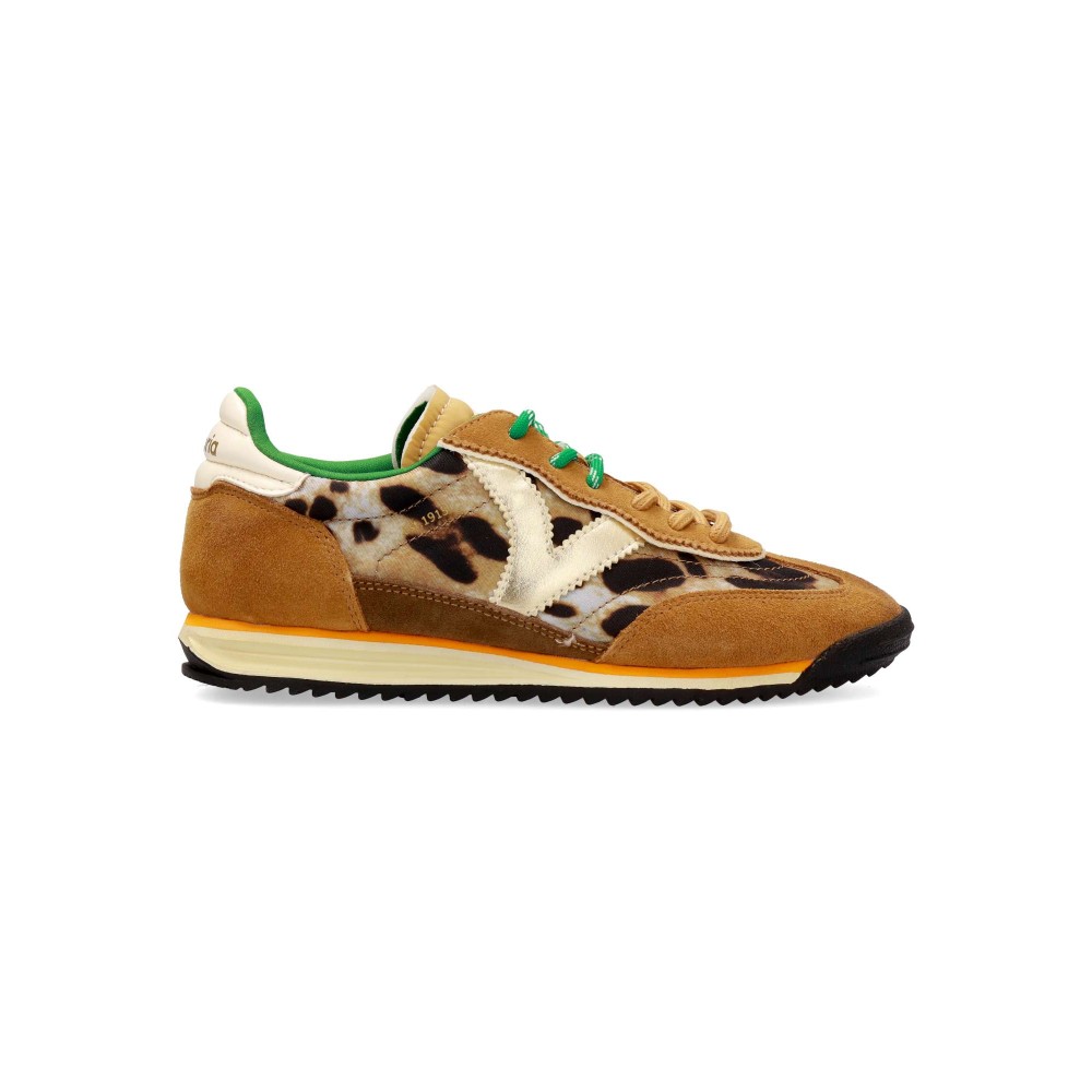 VICTORIA Sneakers retro print leopardo Saturno