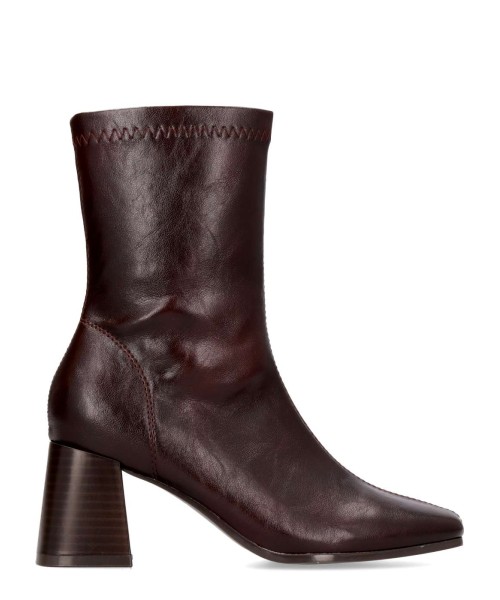 BUONAROTTI Botín napa elástica tacón ancho