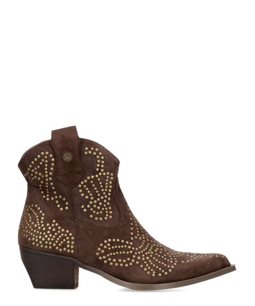 BUONAROTTI Botines cowboy tachuelas confort