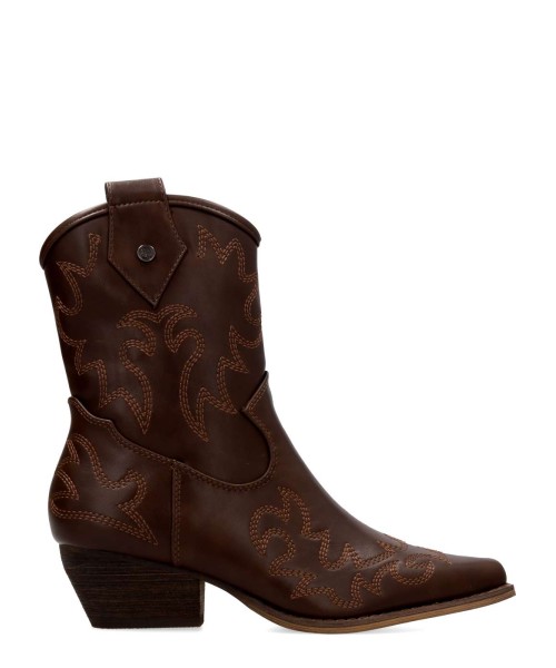 BUONAROTTI Botines cowboy confort mujer