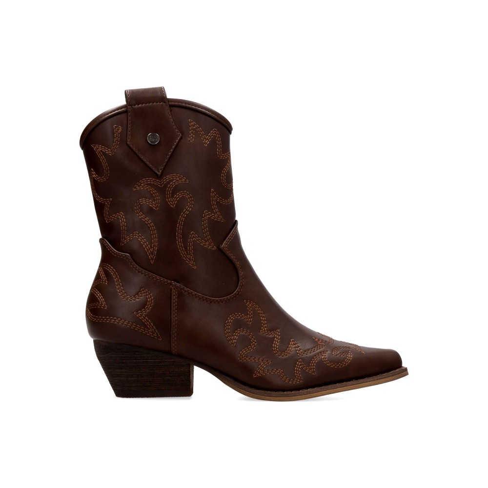 BUONAROTTI Botines cowboy confort mujer