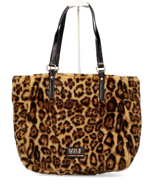 VICTORIO & LUCC Bolso shopper print leopardo mujer