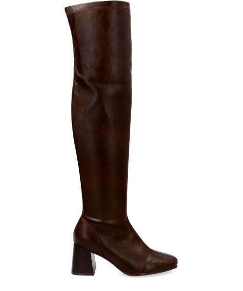 BUONAROTTI Bota alta napa elástica mujer