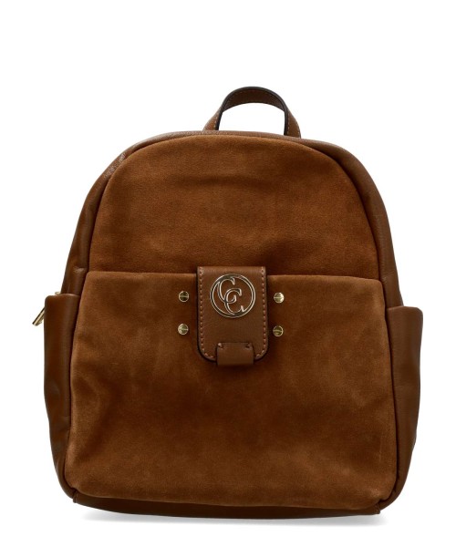 CARMELA Bolso mochila piel serraje