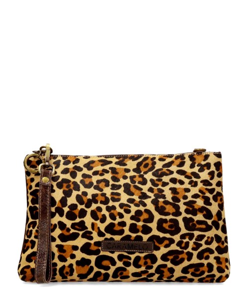 CARAMELO Bolso bandolera print leopardo