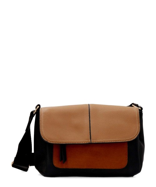 VVNN Bolso bandolera con solapa mujer