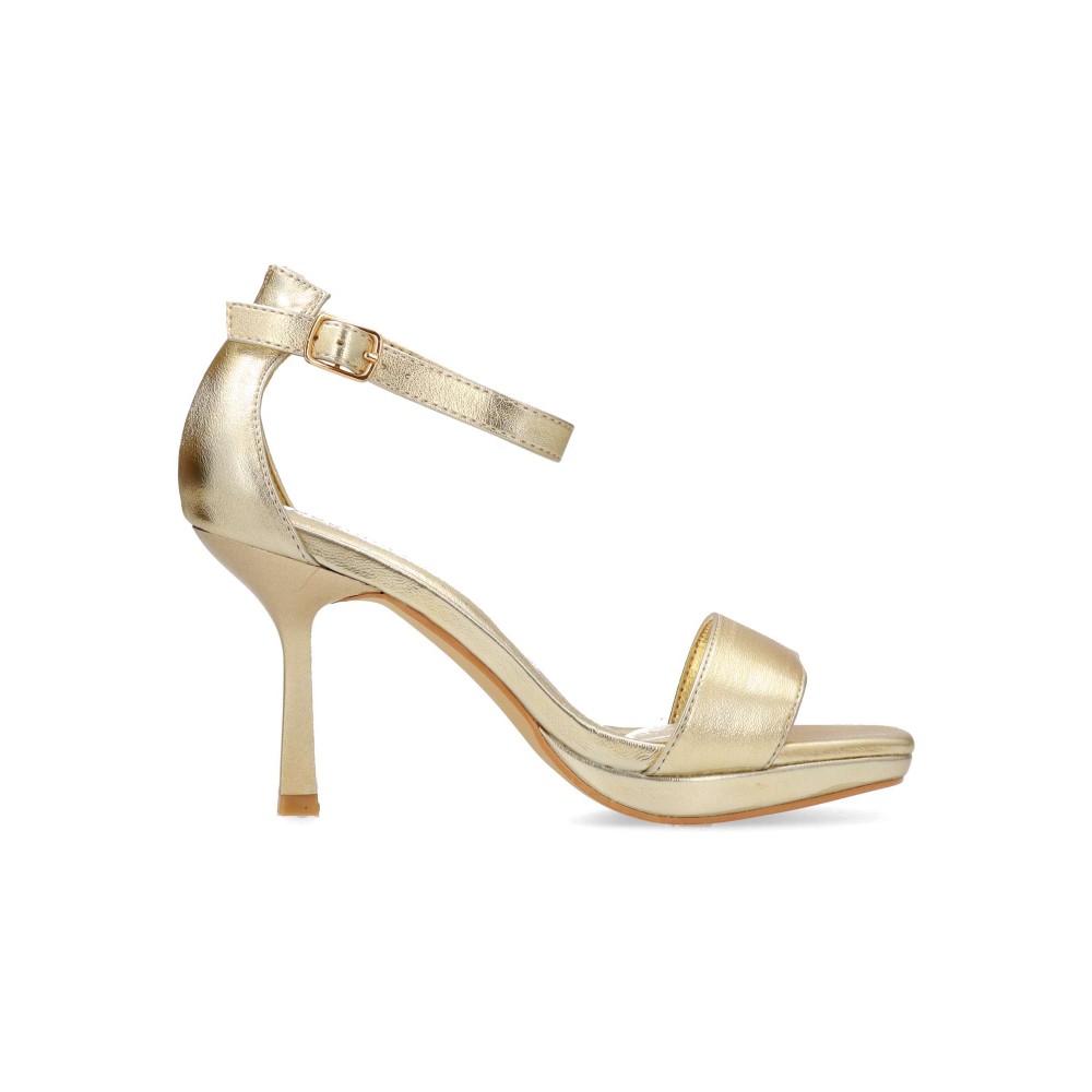 BUONAROTTI Sandalia fiesta metalizada mujer