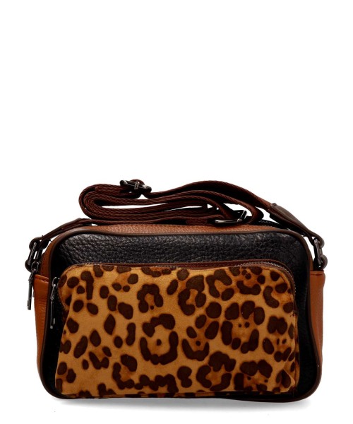 VVNN Bolso bandolera print leopardo