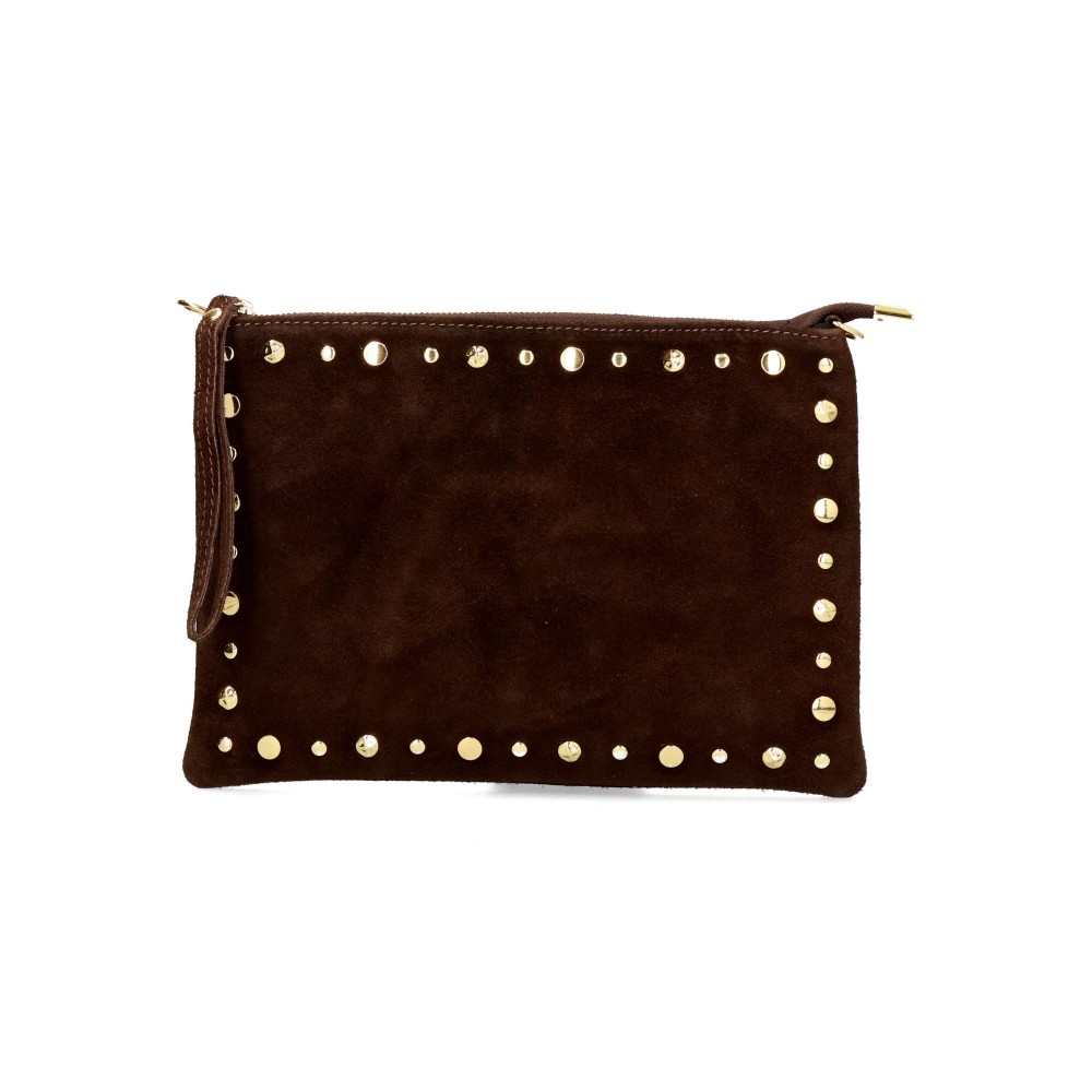 VVNN Bolso bandolera piel serraje mujer