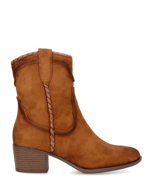 AMARPIES Botines cowboy tacón bajo mujer