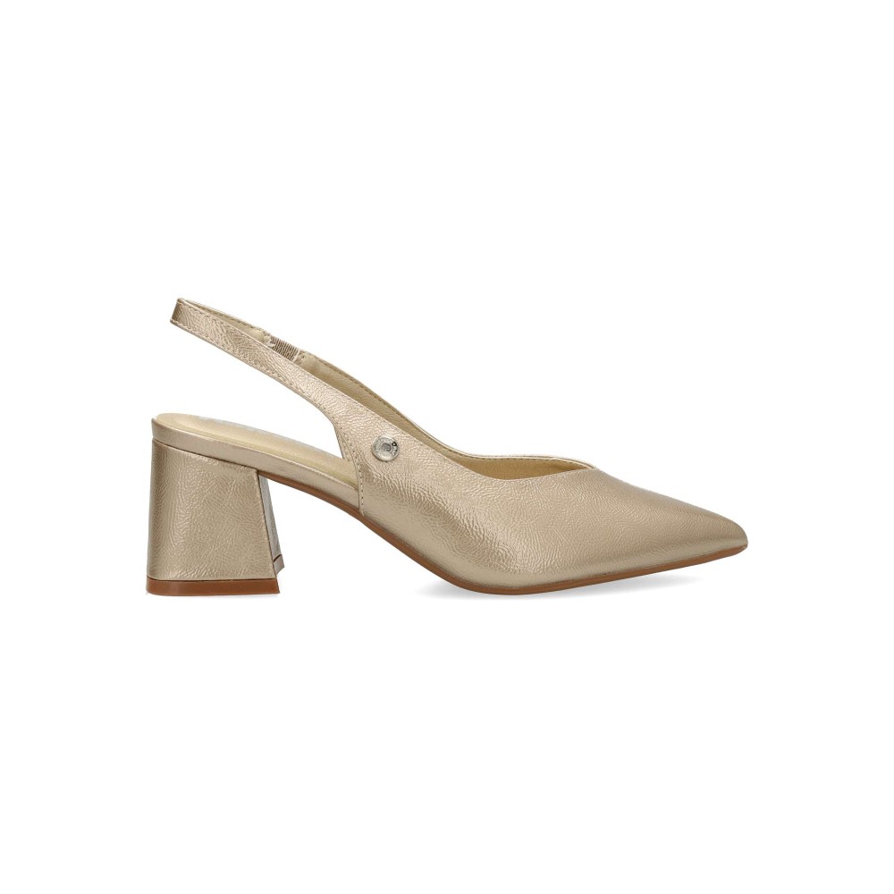 REFRESH Salón piel vegana metalizada mujer