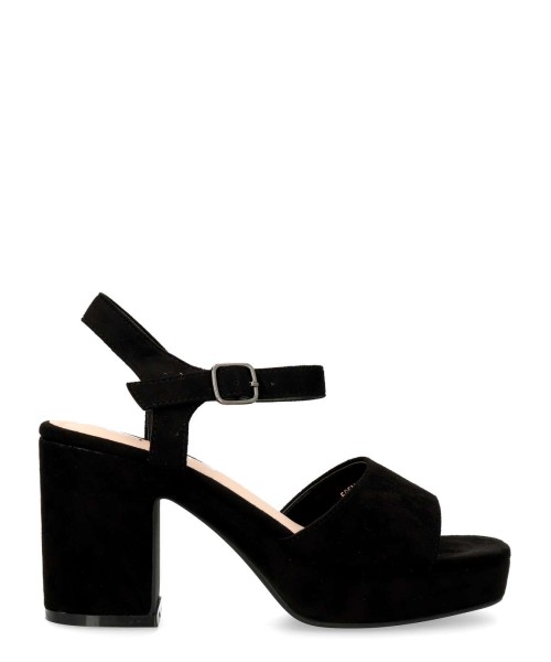 VVNN Sandalia fiesta antelina tacón alto