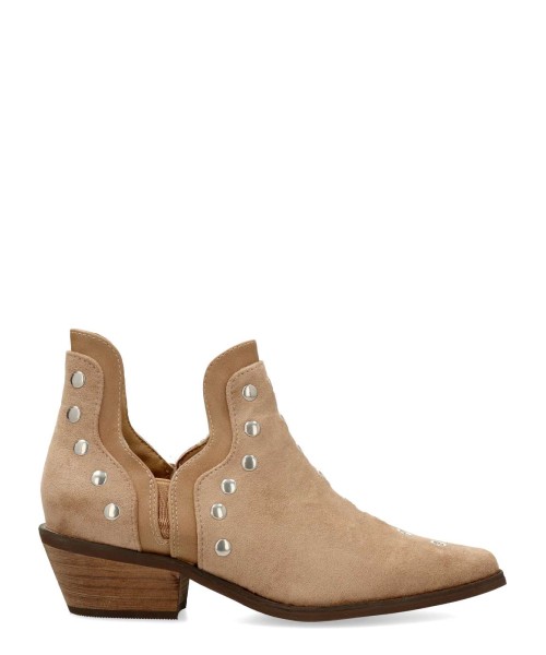 BUONAROTTI Botín antelina confort tachas mujer