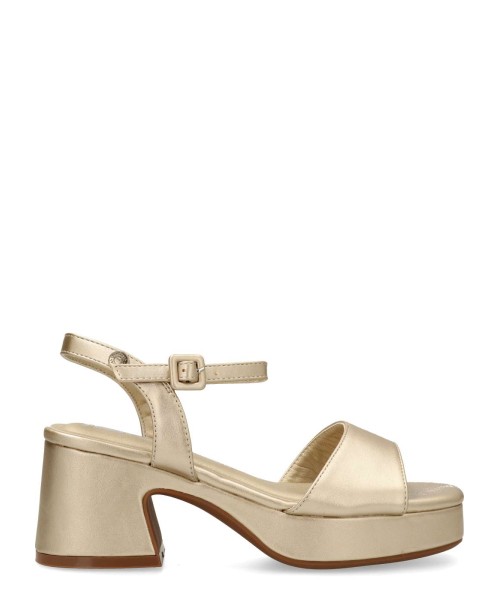 REFRESH Sandalia fiesta vegana metalizada