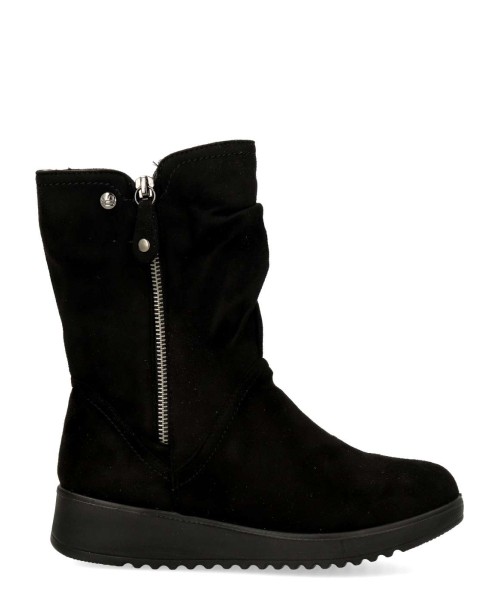 AMARPIES Bota cálida caña media cremallera