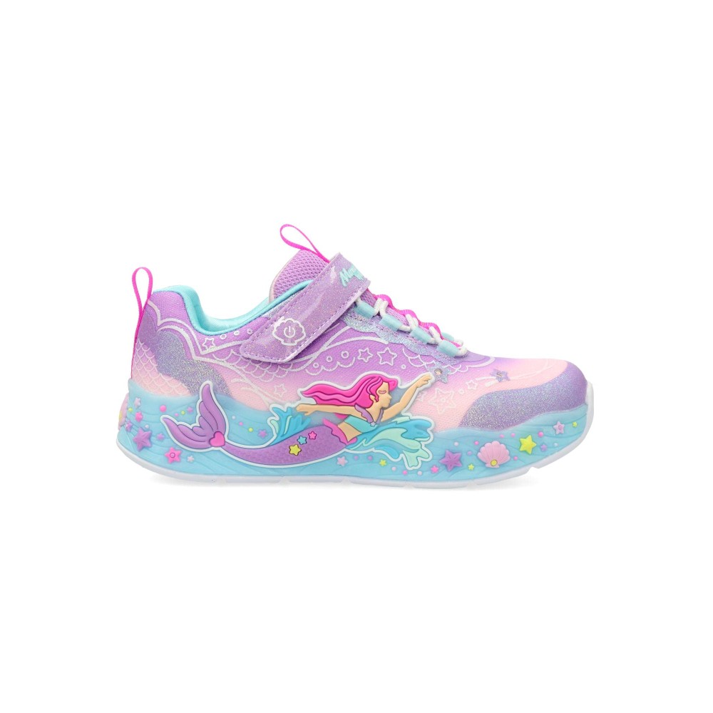 SKECHERS Zapatilla luces Sirenita Mermaid Dreams