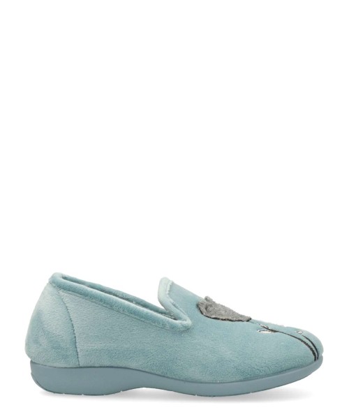 NATALIA Zapatilla de casa cálida flor corazón