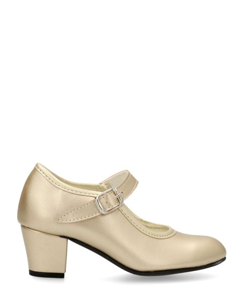 PEKES Zapato flamenca metalizado feria