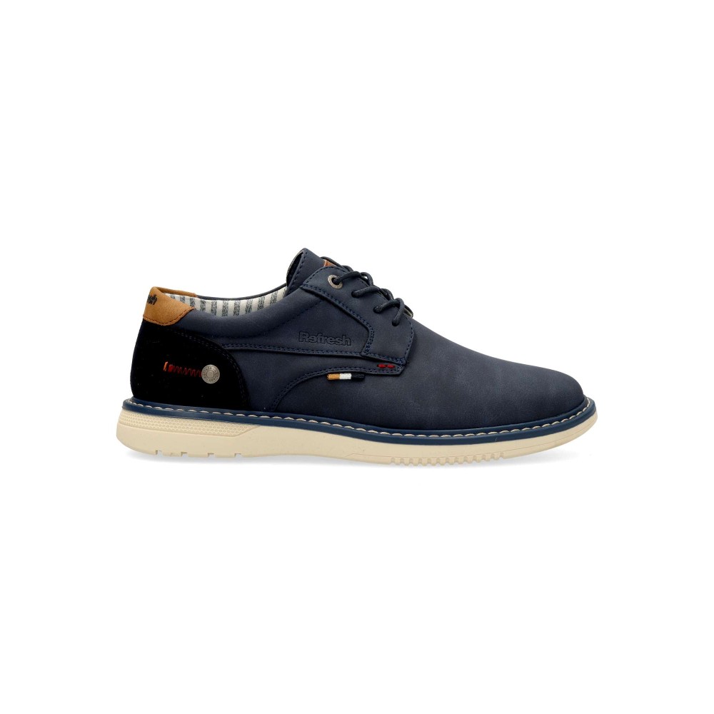 REFRESH Zapato oxford confort vegano hombre